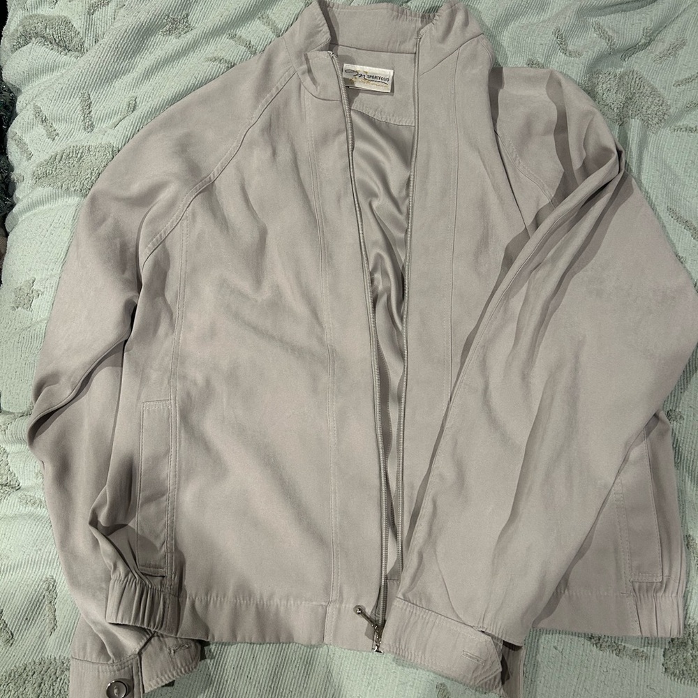 Vintage Y2K era Sportfolo bomber jacket